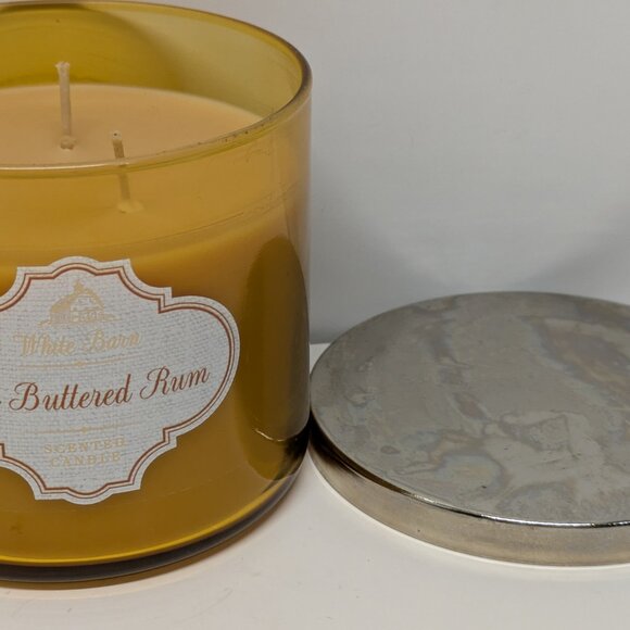 NEW! Bath & Body Works Hot Buttered Rum - 3-Wick Jar Candle - Picture 2 of 3